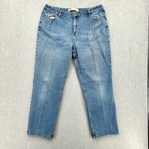 Route 66 Jeans Women 18A Blue Relaxed High Rise Straight Leg 100% Cotton Denim